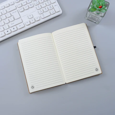Bloc note en bois + stylo personnalisables